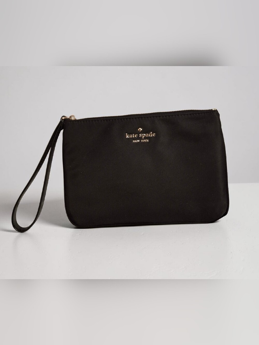 kate spade New York Black Nylon Wristlet Clutch